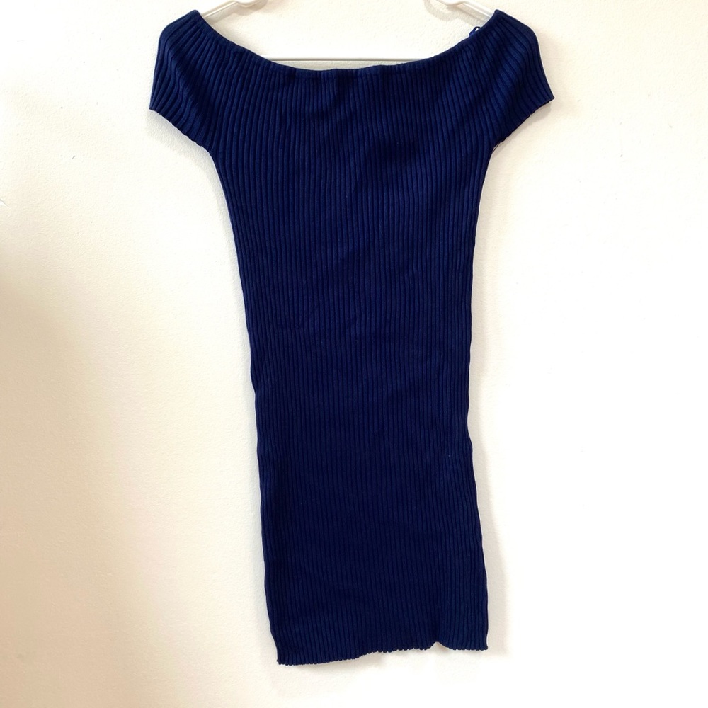 Blue mini dress